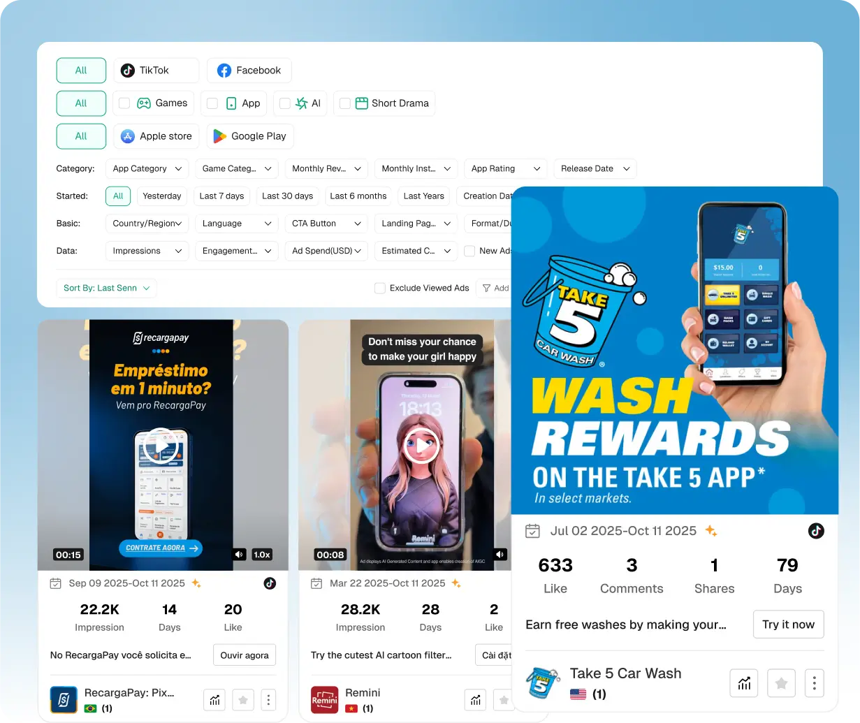 Trova le migliori app attraverso i dati pubblicitari