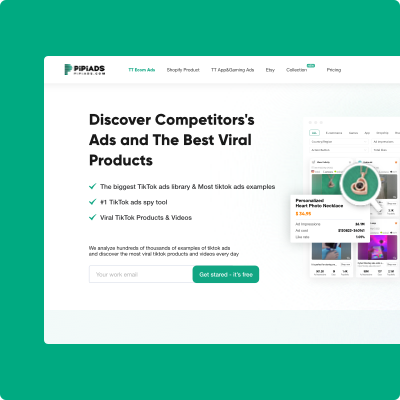 TikTok ads examples  #1 TikTok ads spy tool - Pipiads